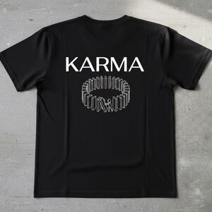 NWT MAP Black Karma Graphic Tee